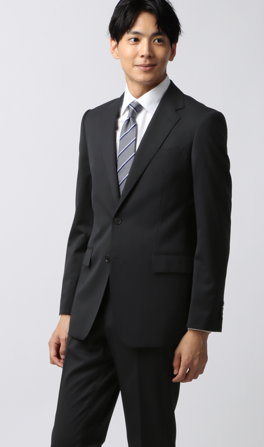 スタイリッシュスーツ【就活】【Plastics Smart】 ネイビー 体型:YA体(スリム型),号数（身長）:3号(160cm)