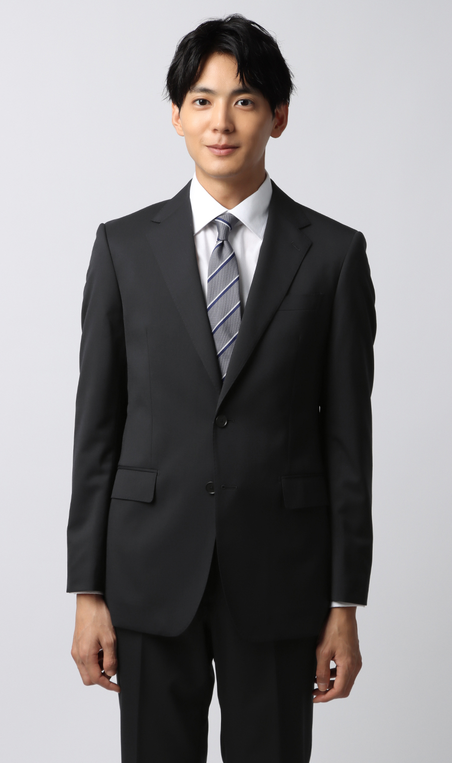 スタイリッシュスーツ【就活】【Plastics Smart】 ネイビー 体型:YA体(スリム型),号数（身長）:3号(160cm)