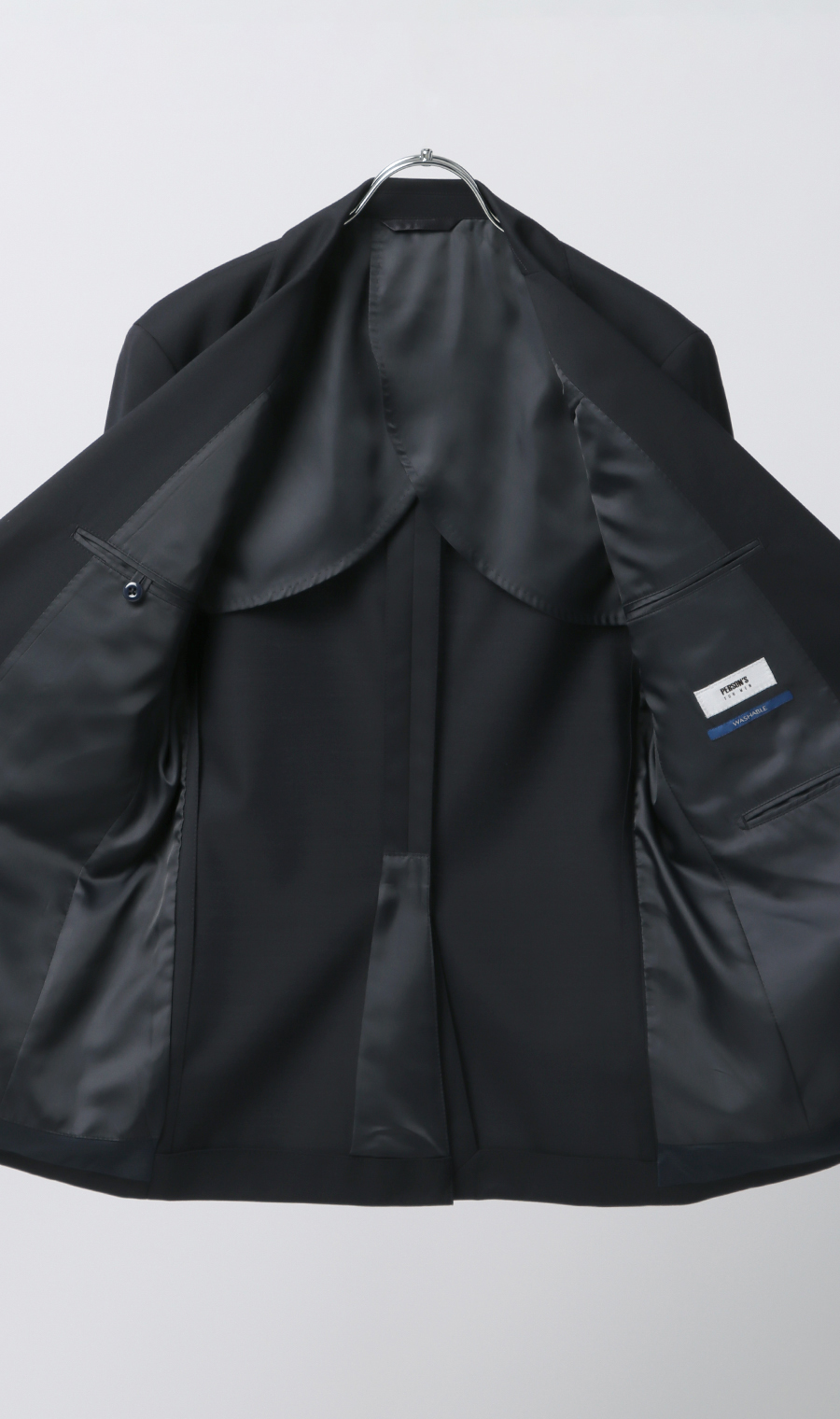 スタイリッシュスーツ【就活】【Plastics Smart】 ネイビー 体型:YA体(スリム型),号数（身長）:3号(160cm)