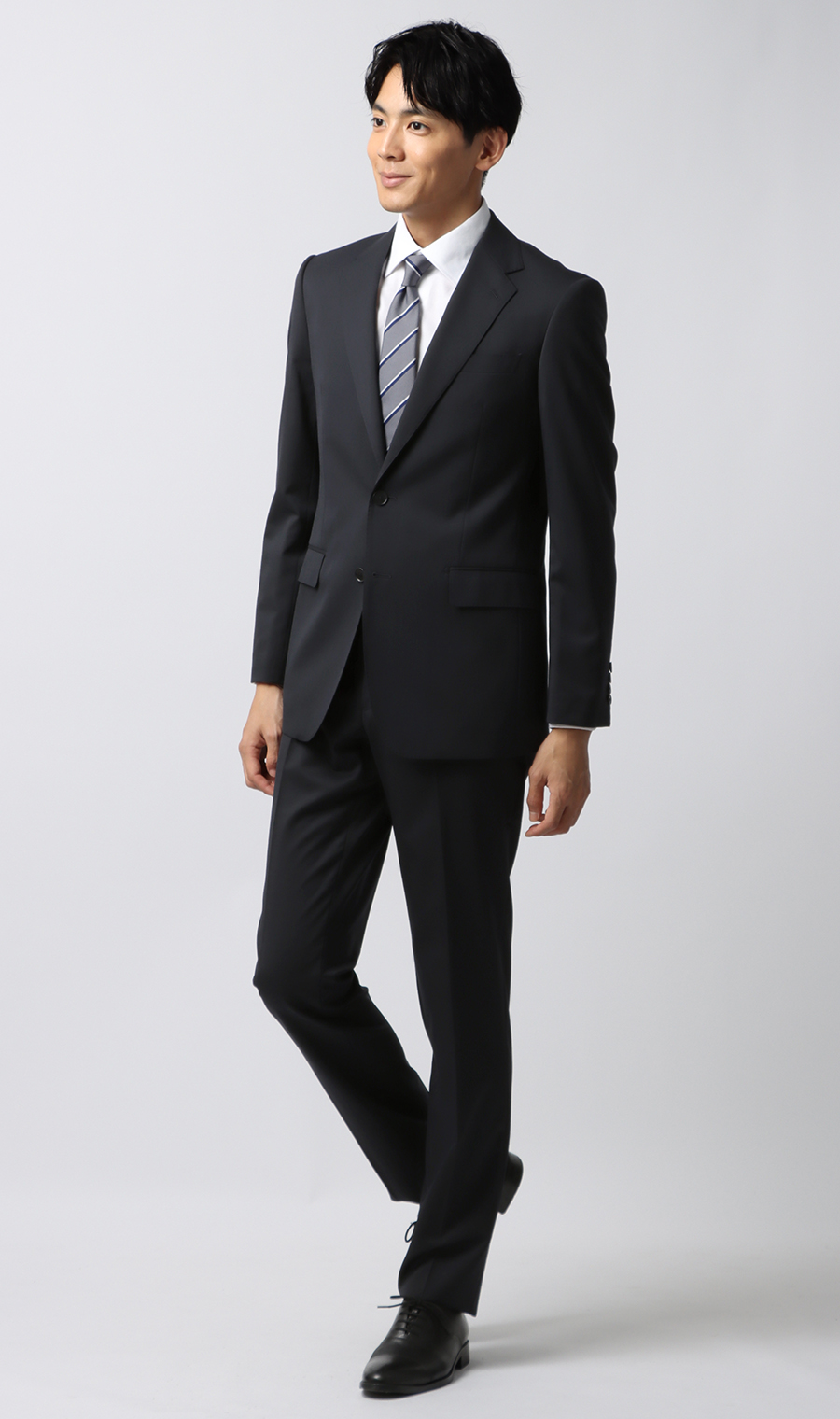 スタイリッシュスーツ【就活】【Plastics Smart】 ネイビー 体型:YA体(スリム型),号数（身長）:3号(160cm)