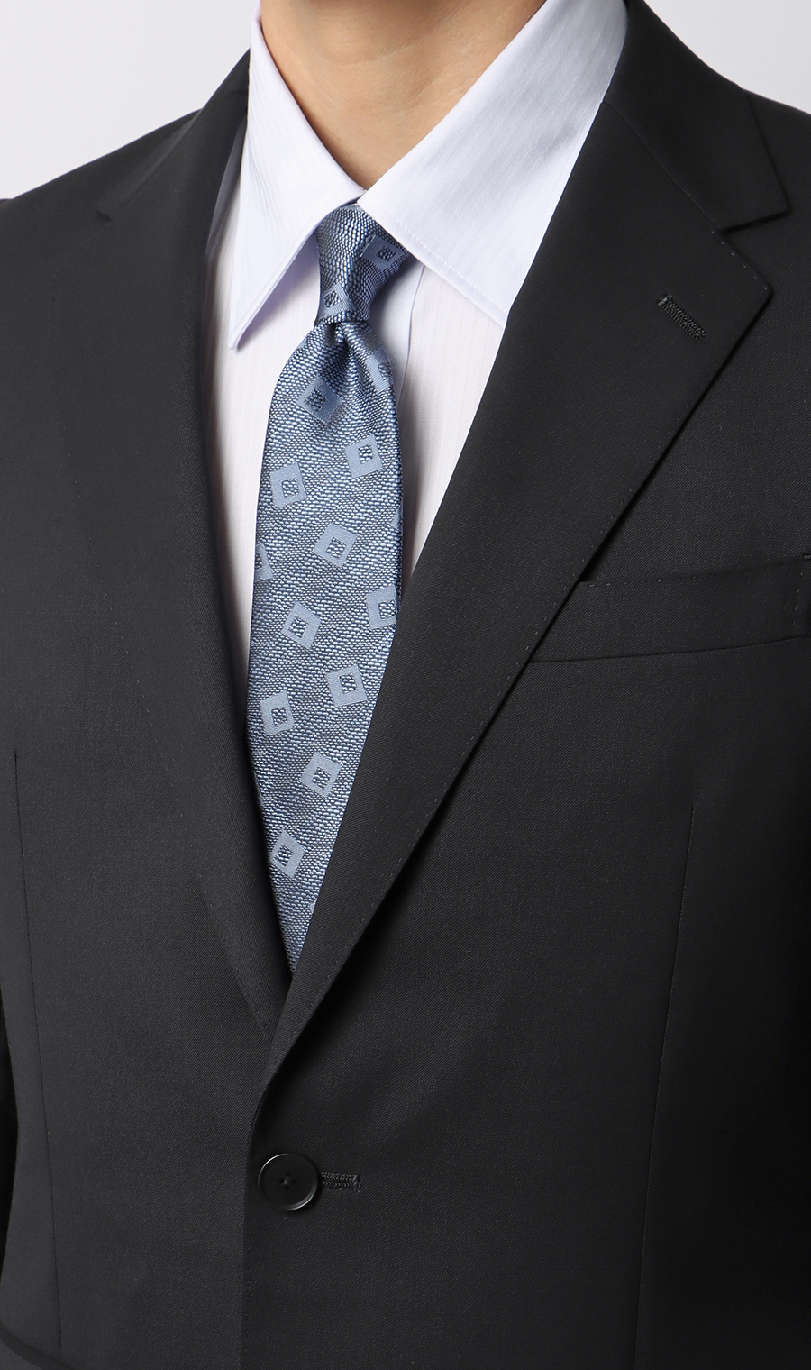 スタイリッシュスーツ【就活】【Plastics Smart】 ブラック 体型:YA体(スリム型),号数（身長）:3号(160cm)