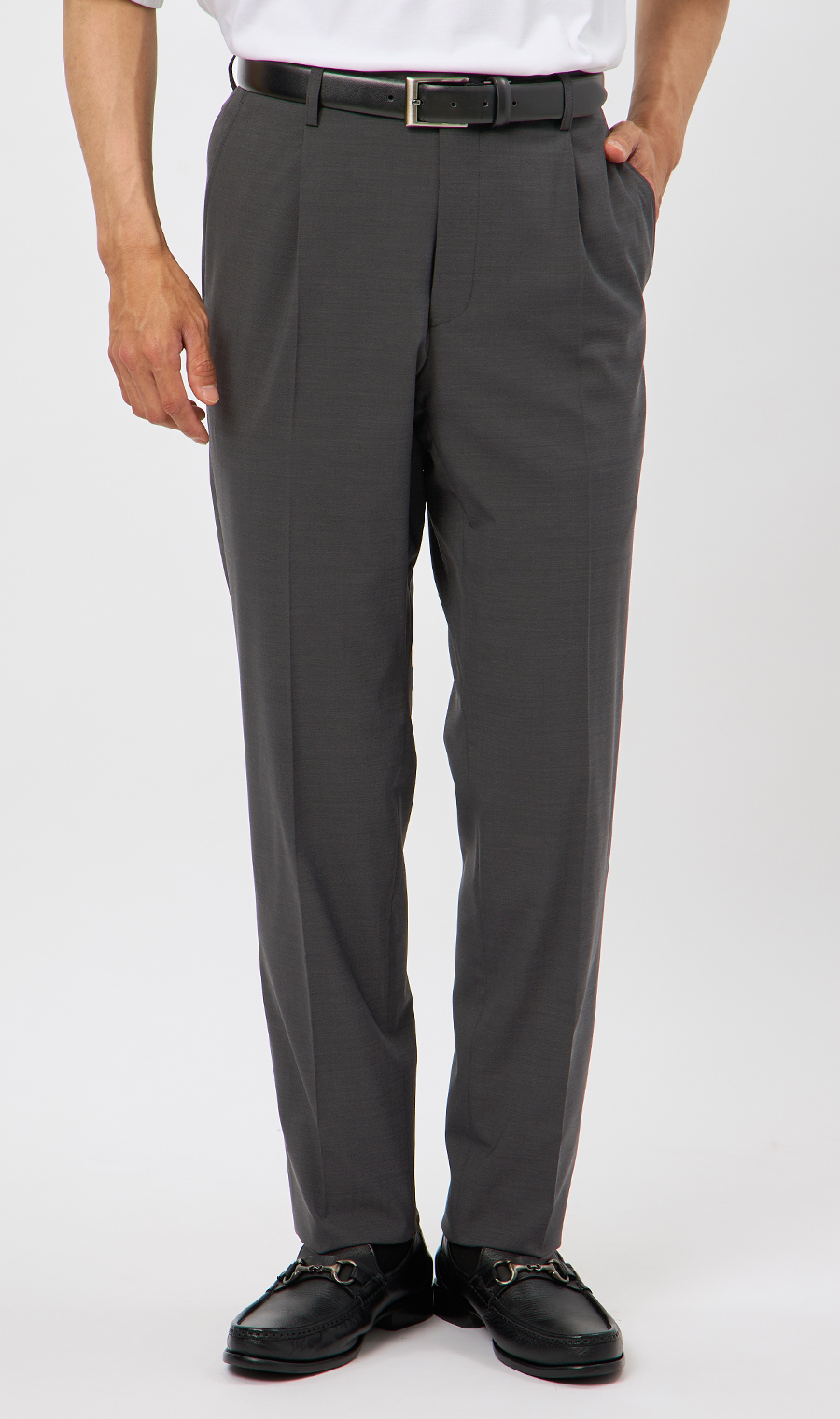 スタイリッシュスーツ【#すごスーツ】【清涼】【Plastics Smart】 グレー 体型:YA体(スリム型),号数(身長):4号(165cm)