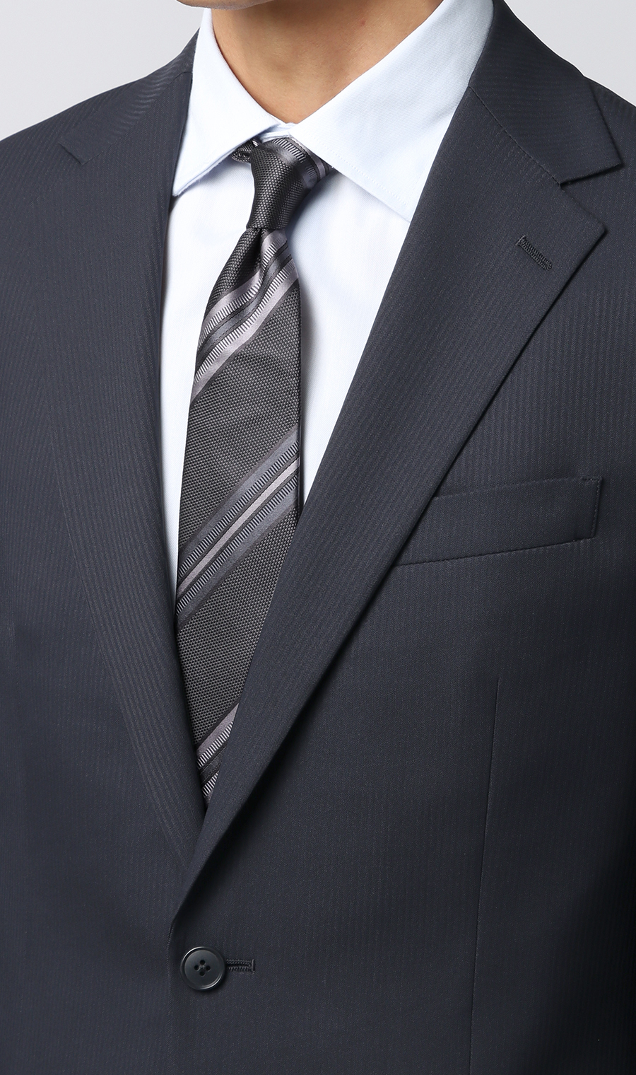 スタイリッシュスーツ【ウォッシャブル】 ネイビー 体型:YA体(スリム型),号数（身長）:3号(160cm)