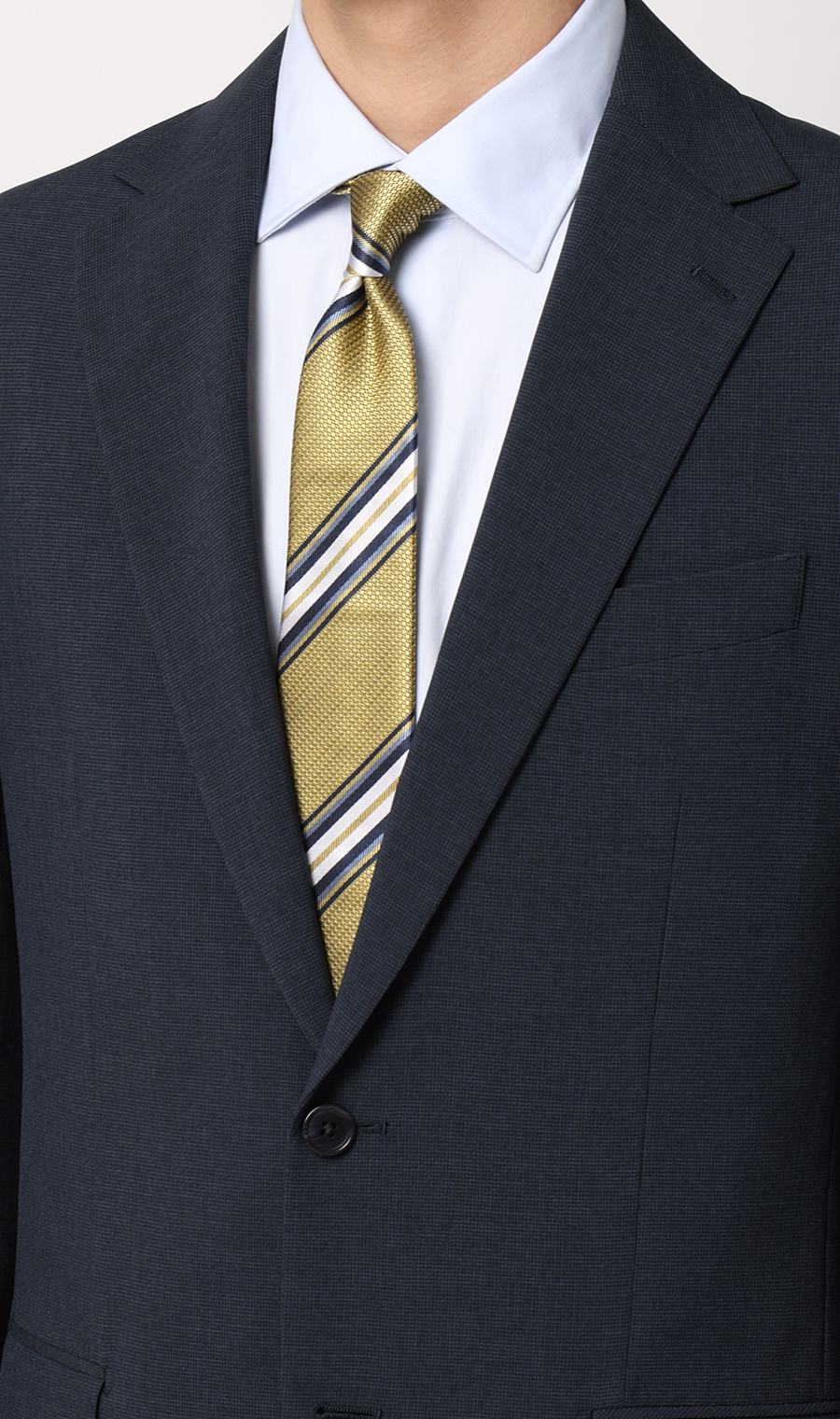 スタイリッシュスーツ【ウォッシャブル】 ネイビー 体型:YA体(スリム型),号数（身長）:3号(160cm)