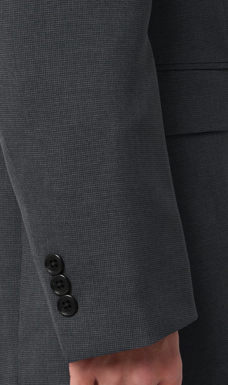 スタイリッシュスーツ【ウォッシャブル】 チャコール 体型:YA体(スリム型),号数（身長）:4号(165cm)