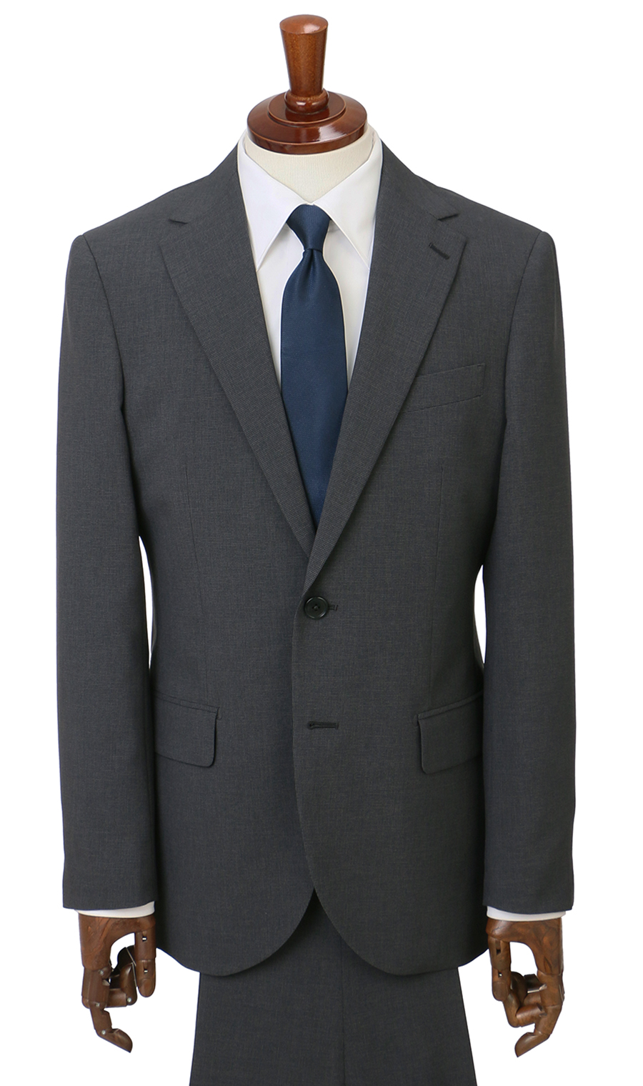 スタイリッシュスーツ【ウォッシャブル】 チャコール 体型:YA体(スリム型),号数（身長）:4号(165cm)