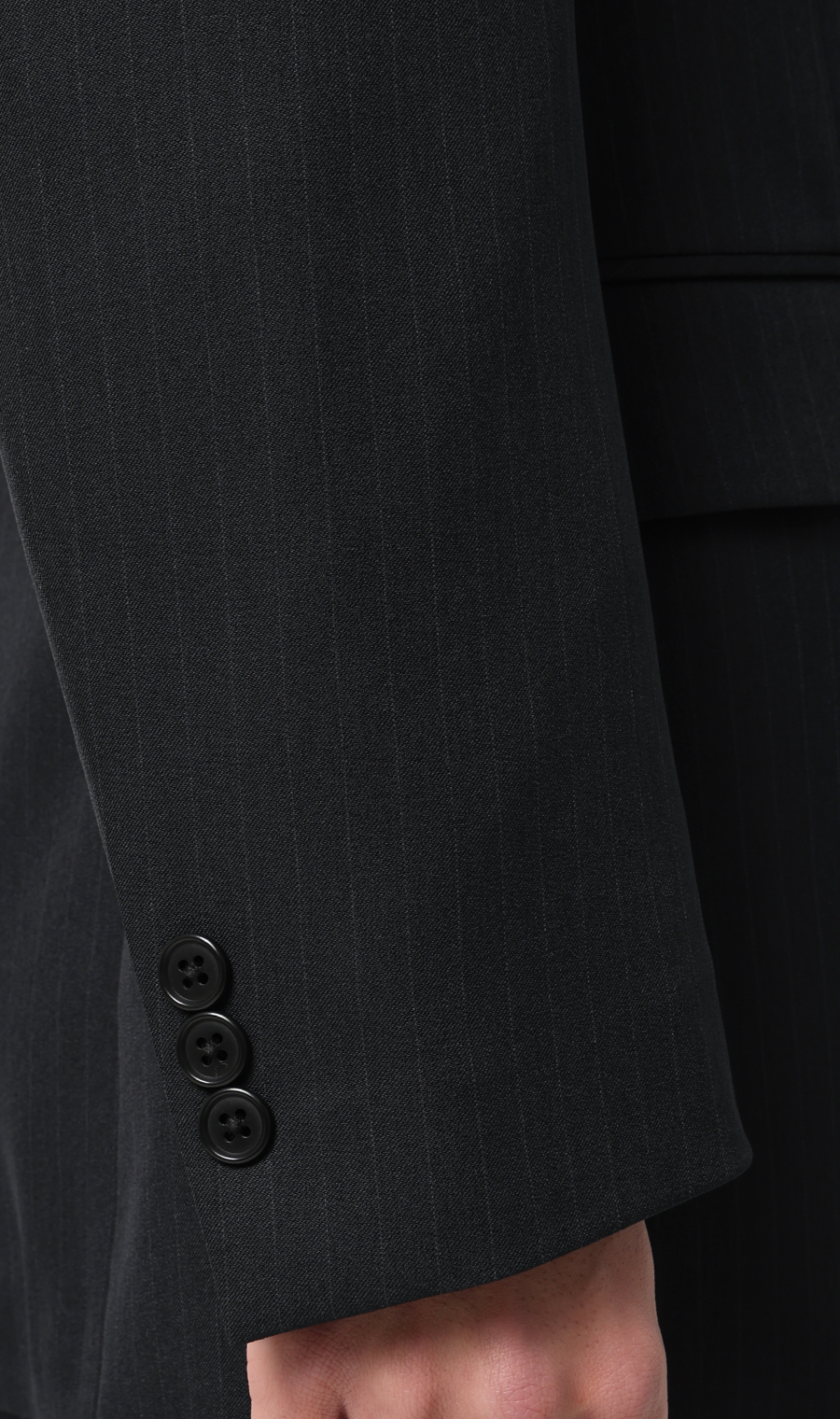 スタイリッシュスーツ【ウォッシャブル】 ブラック 体型:YA体(スリム型),号数（身長）:5号(170cm)