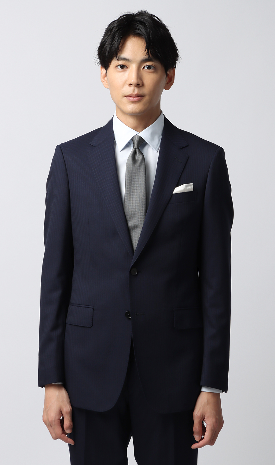 スタイリッシュスーツ【Plastics Smart】 ネイビー 体型:YA体(スリム型),号数（身長）:3号(160cm)