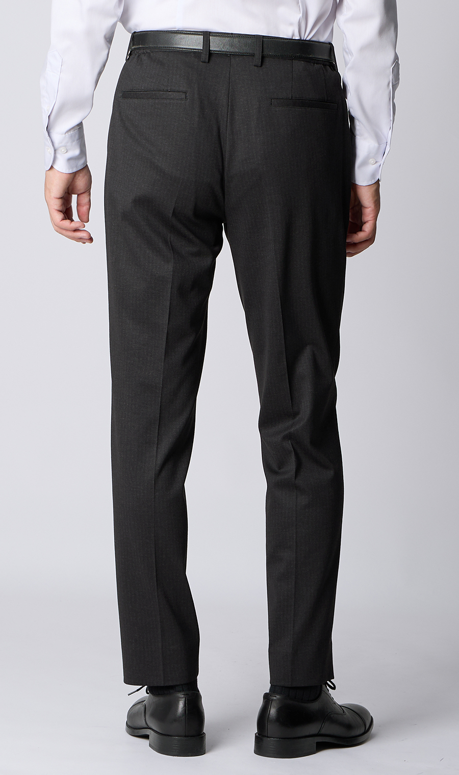 ゼロプレッシャーテーラー【シングル2ボタンスーツ】【裾上げ済み】 チャコール 体型:A体(標準型),号数（身長）:4号(165cm)