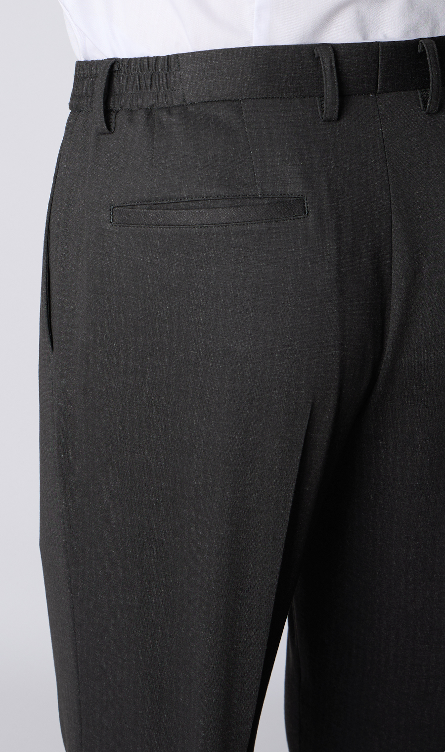 ゼロプレッシャーテーラー【シングル2ボタンスーツ】【裾上げ済み】 チャコール 体型:A体(標準型),号数（身長）:4号(165cm)