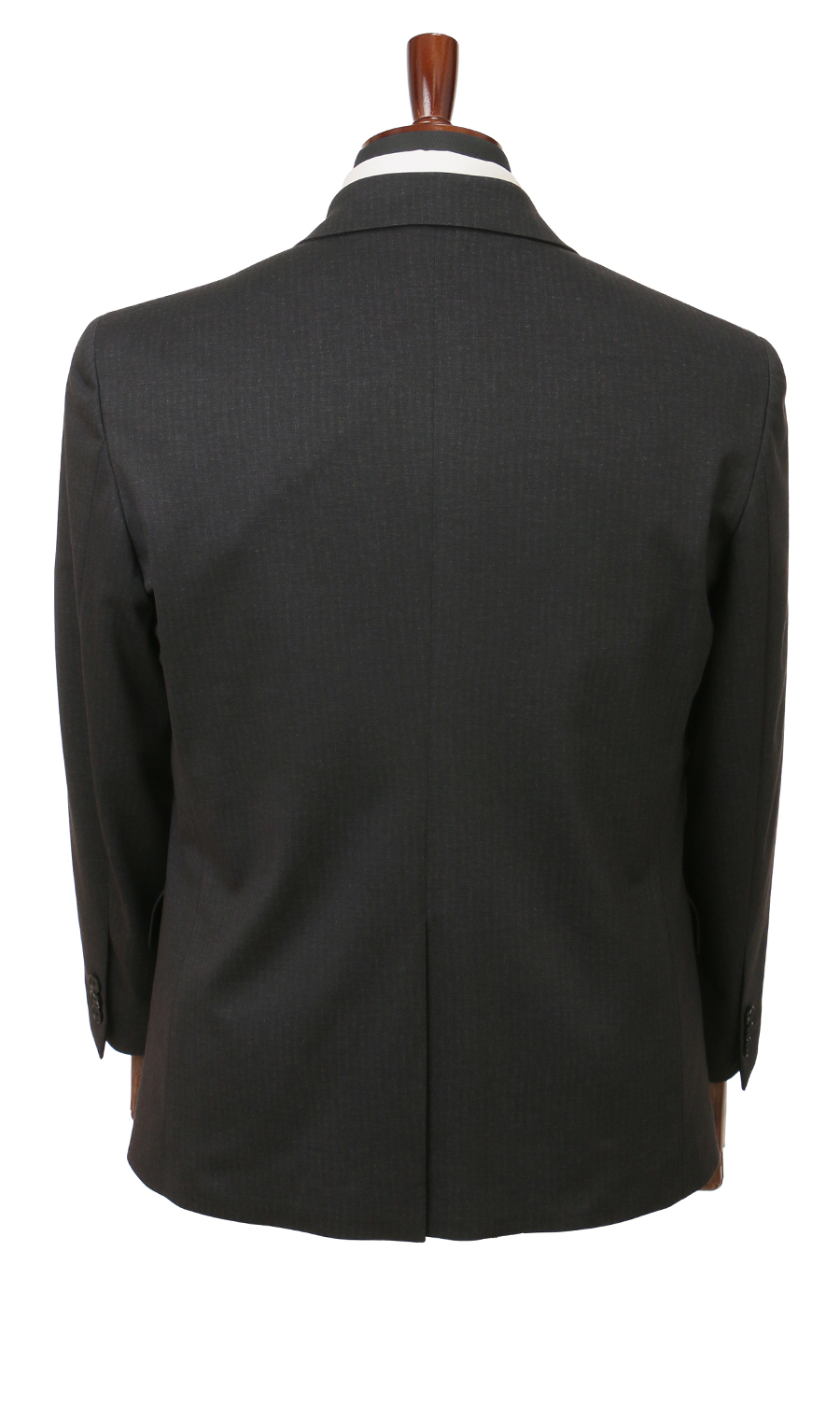 零壓力裁縫 【King&Toll】 【單人2鈕扣套裝】 【褲管已修改】 炭灰色體型:E體 (大尺碼)，號數 (身高) :4號 (165cm)