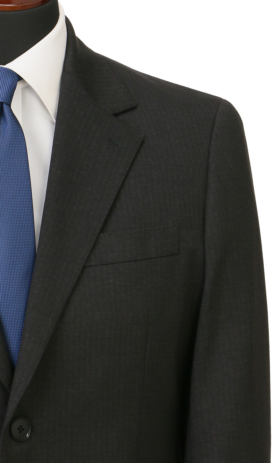 零壓力裁縫 【King&Toll】 【單人2鈕扣套裝】 【褲管已修改】 炭灰色體型:E體 (大尺碼)，號數 (身高) :4號 (165cm)