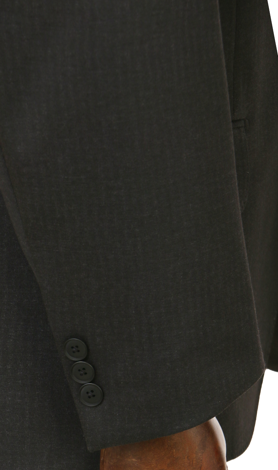 零壓力裁縫 【King&Toll】 【單人2鈕扣套裝】 【褲管已修改】 炭灰色體型:E體 (大尺碼)，號數 (身高) :4號 (165cm)