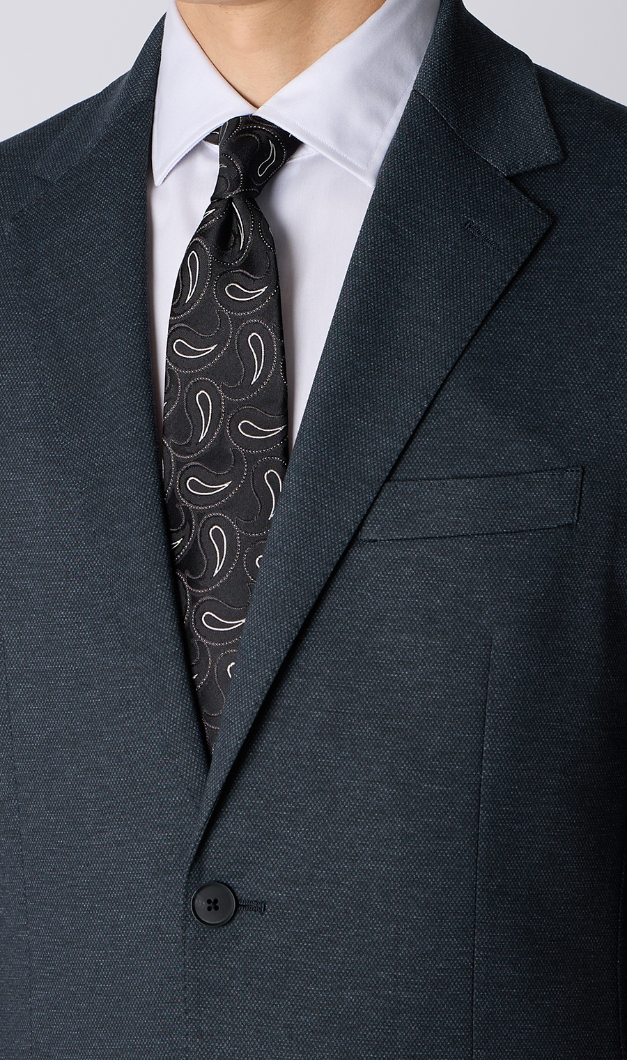 ゼロプレッシャーテーラー【シングル2ボタンスーツ】【裾上げ済み】 ネイビー 体型:A体(標準型),号数（身長）:4号(165cm)