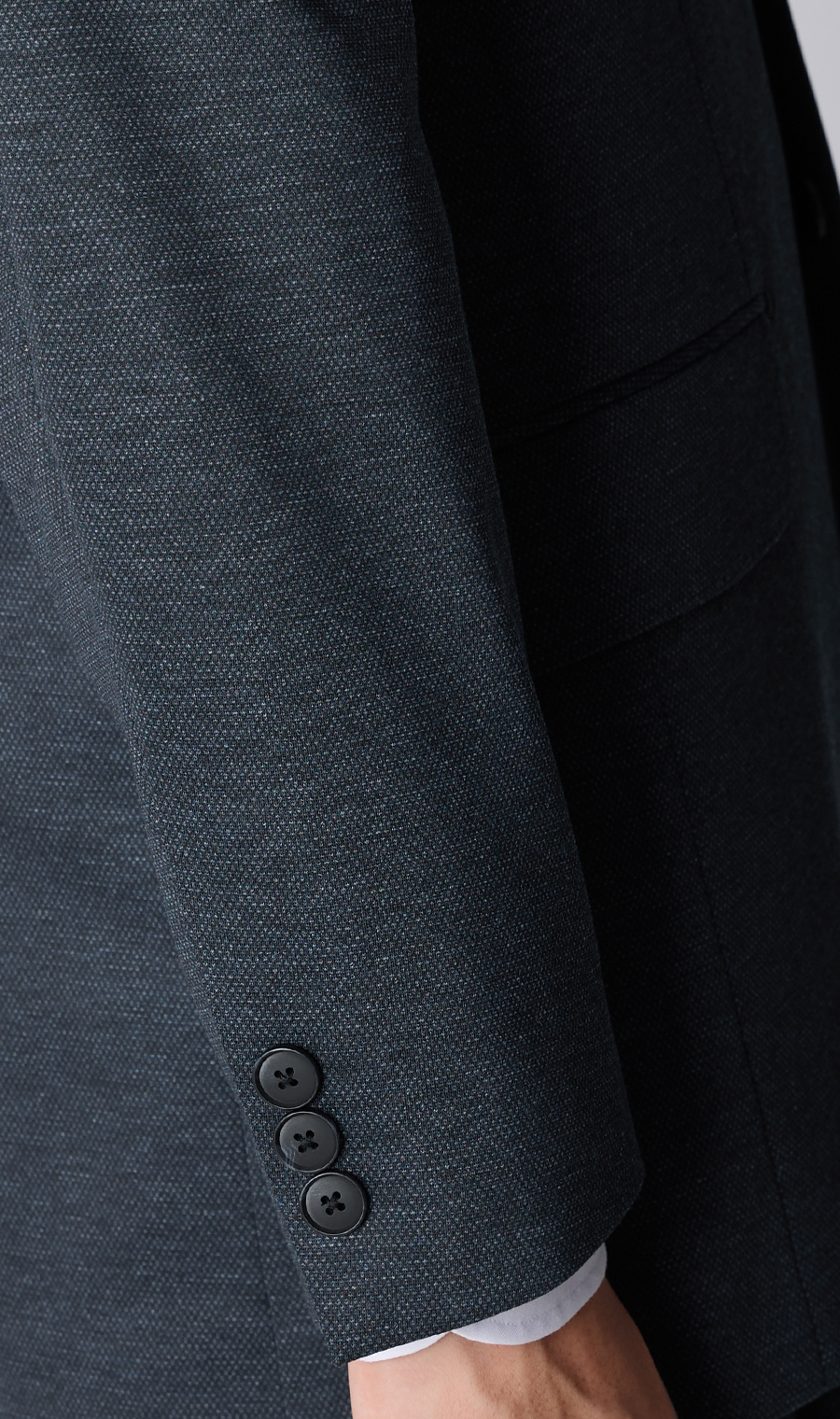 ゼロプレッシャーテーラー【シングル2ボタンスーツ】【裾上げ済み】 ネイビー 体型:A体(標準型),号数（身長）:4号(165cm)