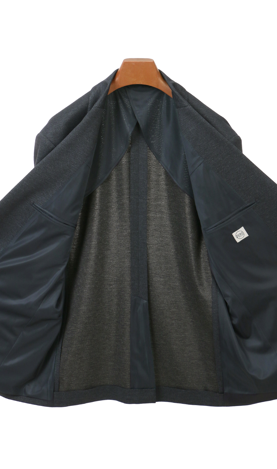 ゼロプレッシャーテーラー【キング＆トール】【シングル2ボタンスーツ】【裾上げ済み】 ネイビー 体型:E体(大きいサイズ),号数（身長）:4号(165cm)