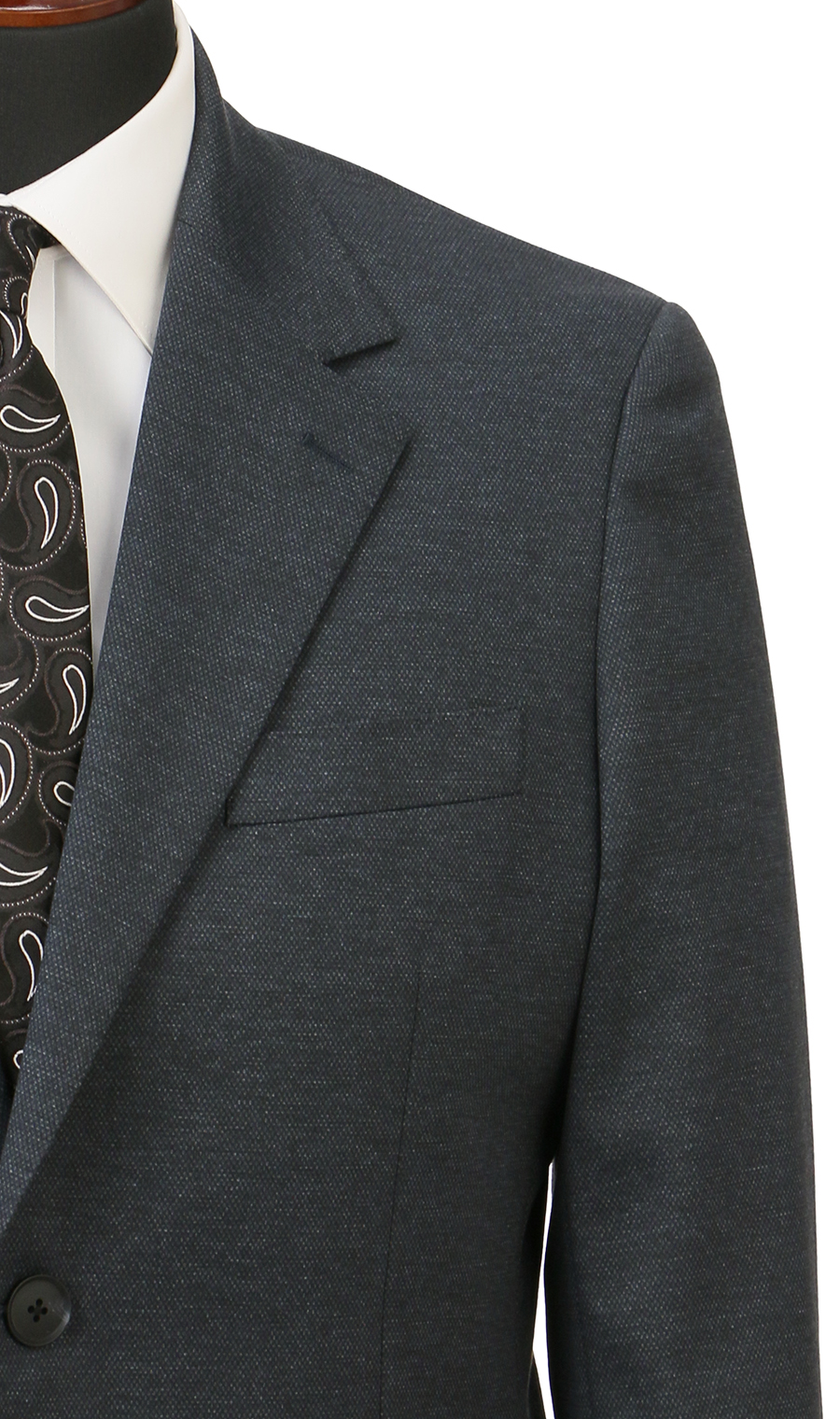 ゼロプレッシャーテーラー【キング＆トール】【シングル2ボタンスーツ】【裾上げ済み】 ネイビー 体型:E体(大きいサイズ),号数（身長）:4号(165cm)