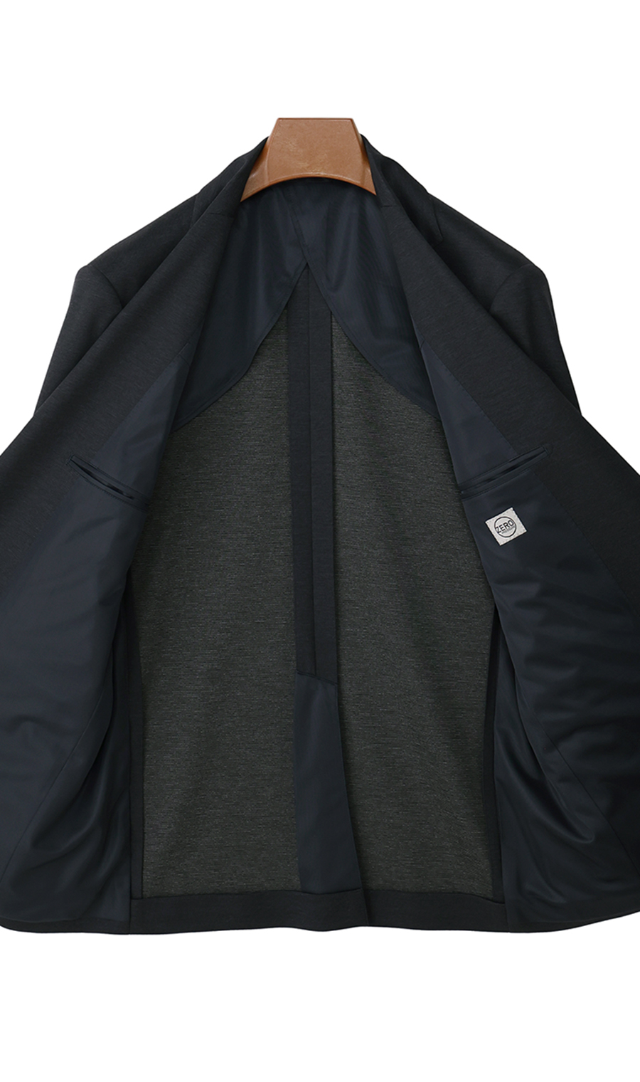 ゼロプレッシャーテーラー【シングル2ボタンスーツ】【裾上げ済み】 ネイビー 体型:A体(標準型),号数(身長):4号(165cm)