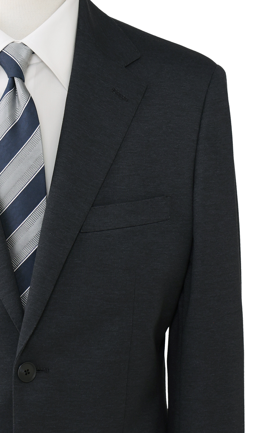 ゼロプレッシャーテーラー【シングル2ボタンスーツ】【裾上げ済み】 ネイビー 体型:A体(標準型),号数(身長):4号(165cm)