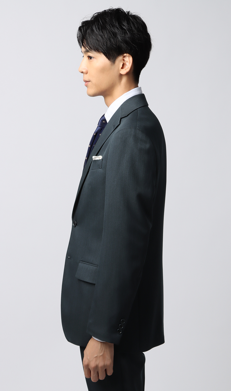 スタイリッシュスーツ【ツーパンツ】【ウォッシャブル】 ネイビー 体型:YA体(スリム型),号数（身長）:3号(160cm)