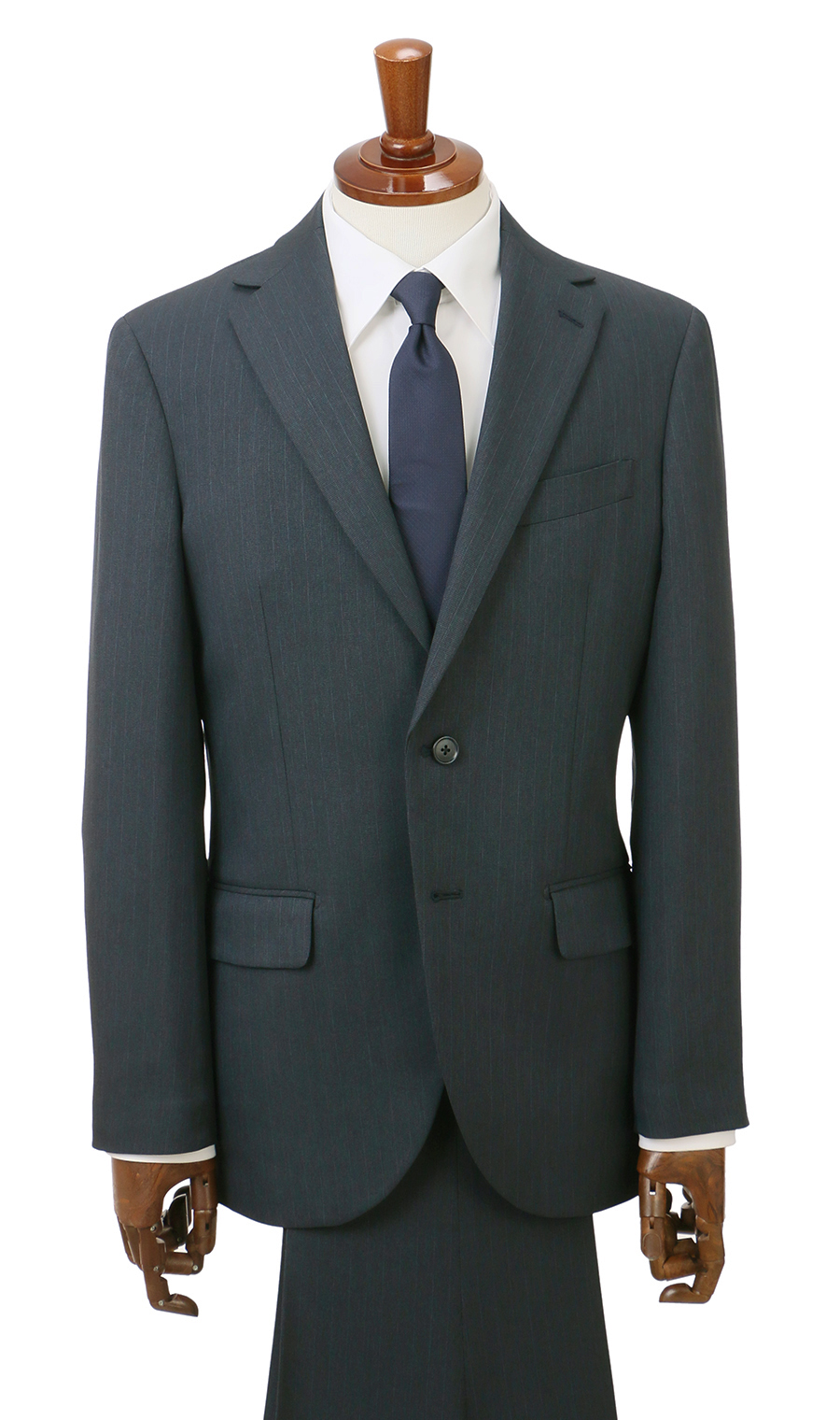 スタイリッシュスーツ【ツーパンツ】【ウォッシャブル】 ネイビー 体型:YA体(スリム型),号数（身長）:3号(160cm)