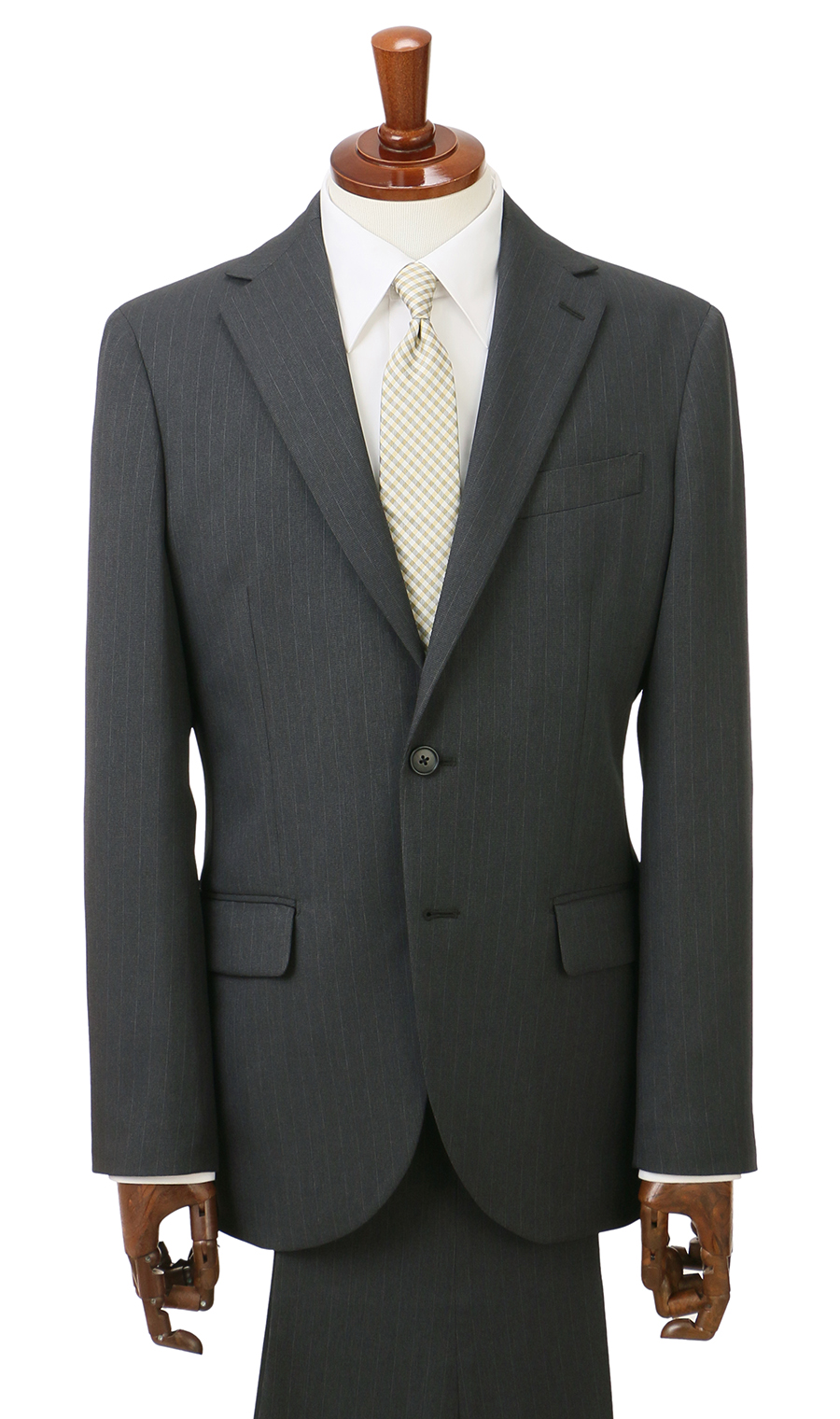 スタイリッシュスーツ【ツーパンツ】【ウォッシャブル】 チャコール 体型:YA体(スリム型),号数（身長）:3号(160cm)