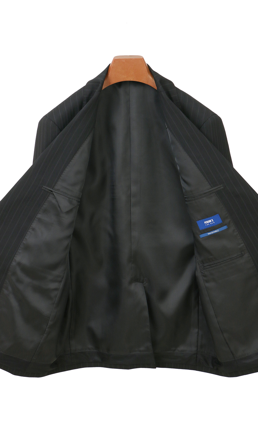 スタイリッシュスーツ【ツーパンツ】【Plastics Smart】 ブラック 体型:YA体(スリム型),号数(身長):3号(160cm)