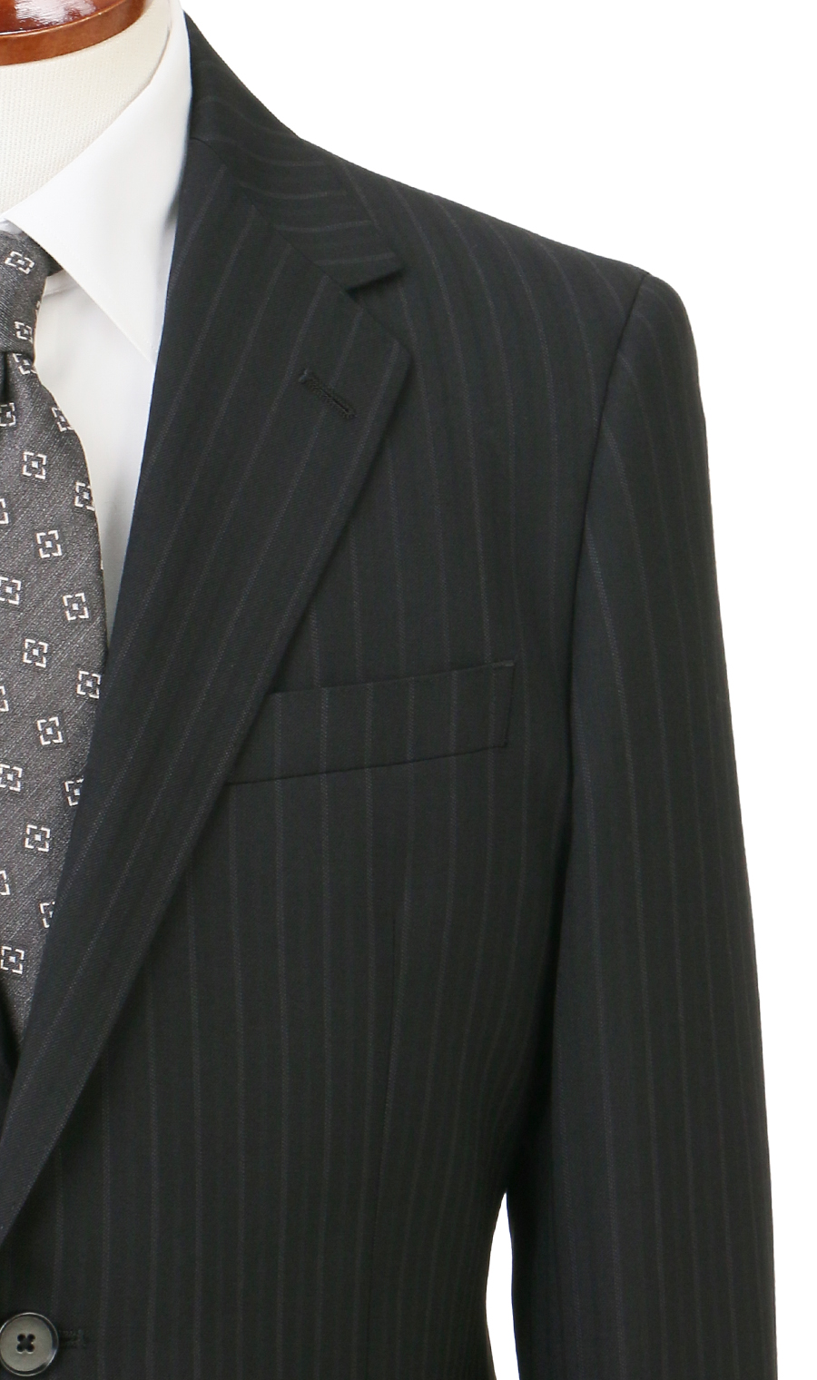 スタイリッシュスーツ【ツーパンツ】【Plastics Smart】 ブラック 体型:YA体(スリム型),号数(身長):3号(160cm)