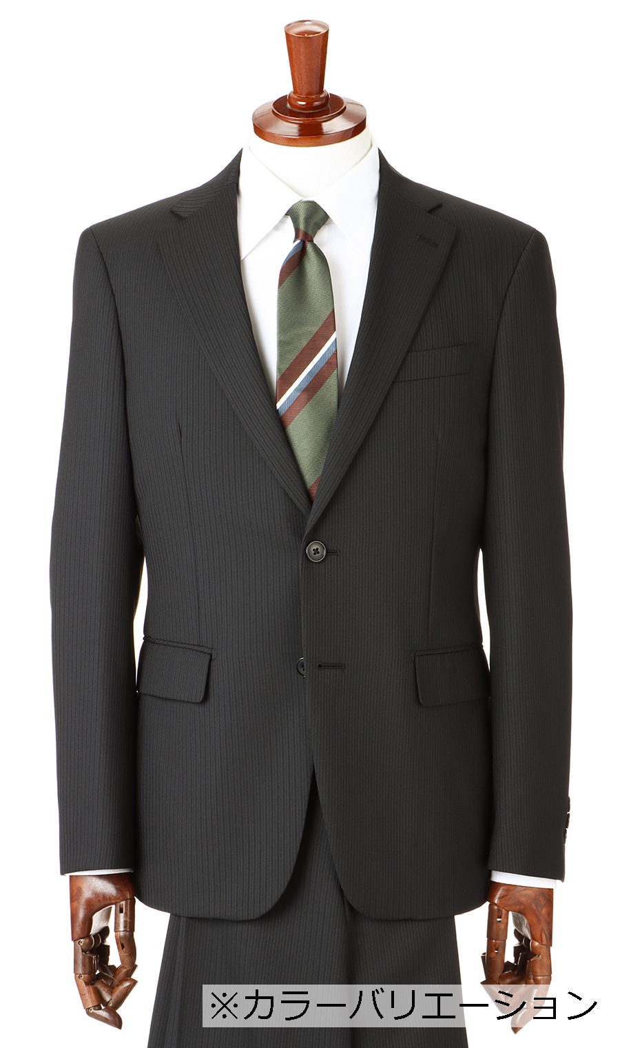 【週替わり_メンズ】スタイリッシュスーツ【ツーパンツ】【Plastics Smart】 ネイビー 体型:A体(標準型),号数(身長):4号(165cm)