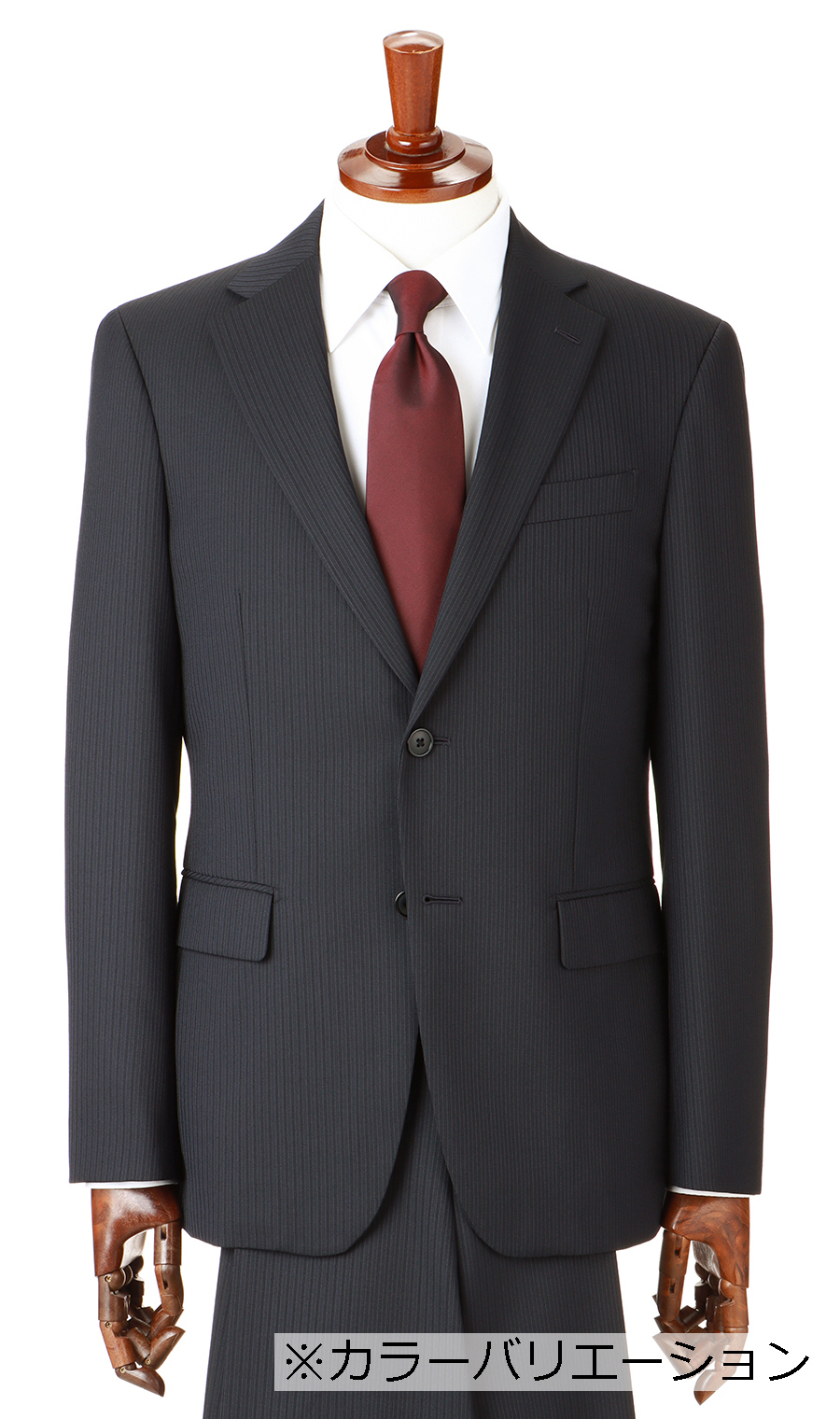 【週替わり_メンズ】スタイリッシュスーツ【ツーパンツ】【Plastics Smart】 ブラック 体型:YA体(スリム型),号数(身長):3号(160cm)