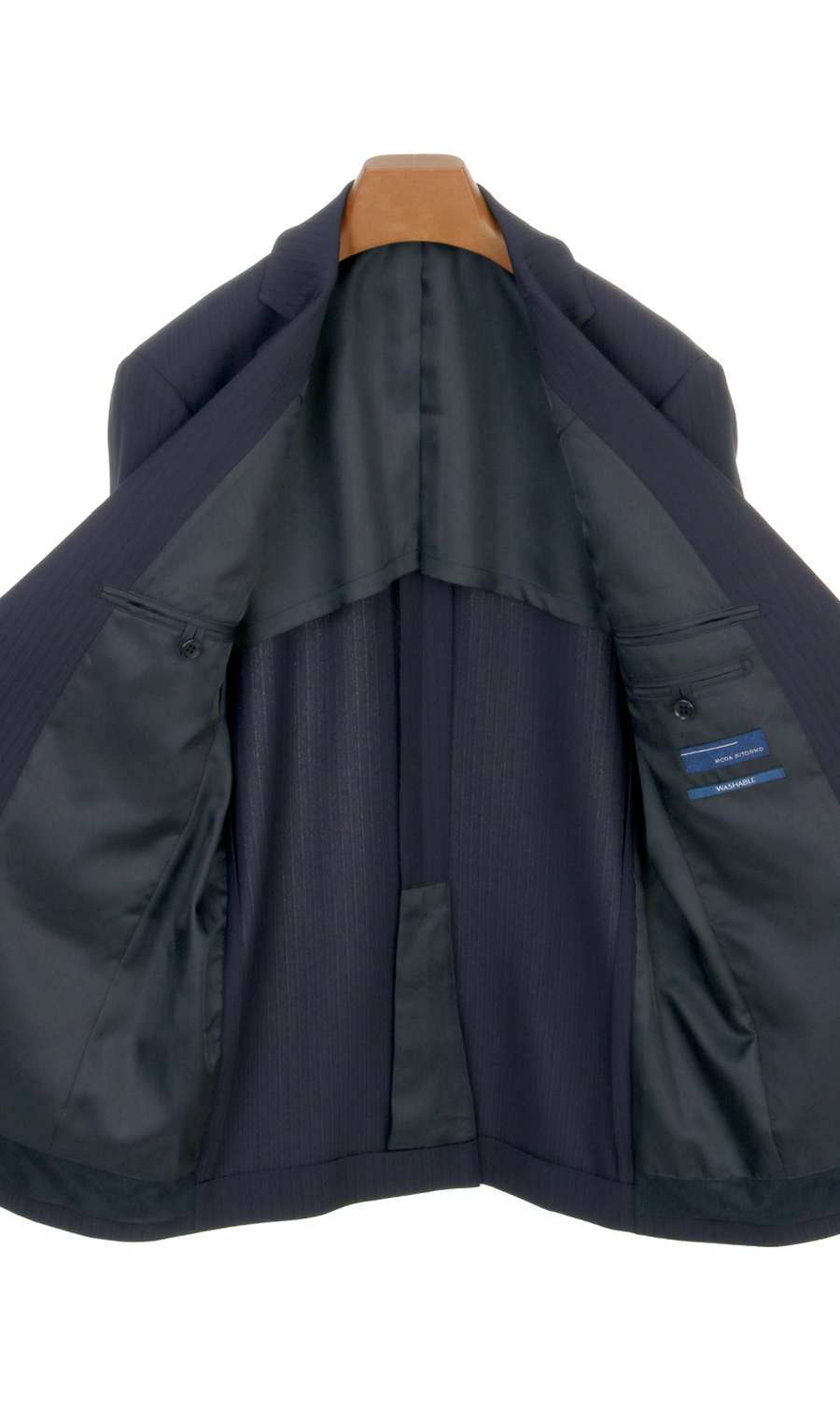 スタイリッシュスーツ【ツーパンツ】【Plastics Smart】 ネイビー系 体型:A体(標準型),号数（身長）:6号(175cm)