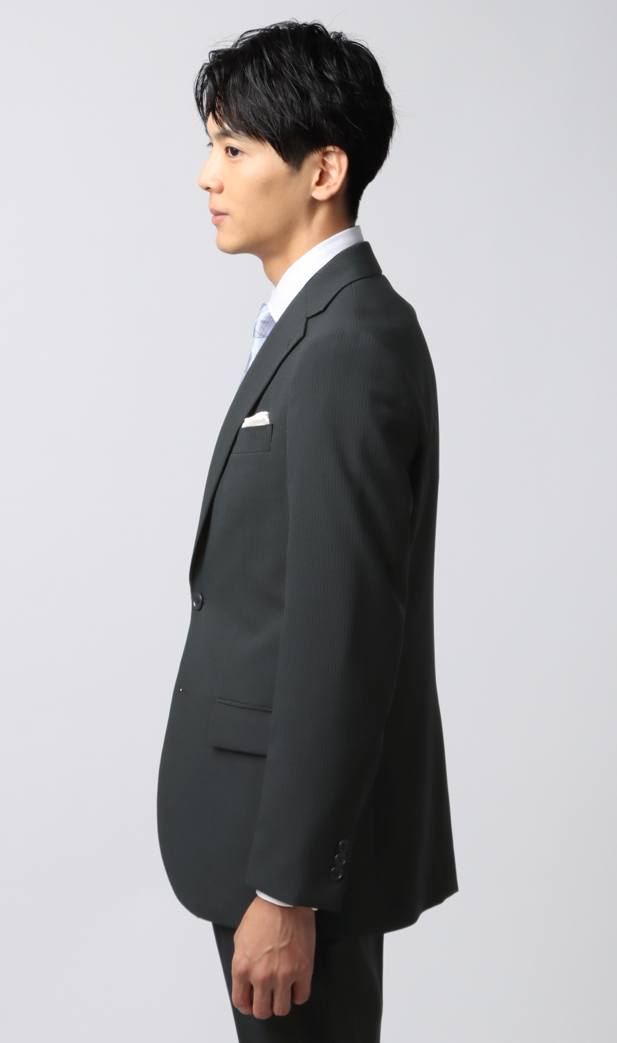 スタイリッシュスーツ【ツーパンツ】【ウォッシャブル】 ブラック 体型:YA体(スリム型),号数（身長）:3号(160cm)