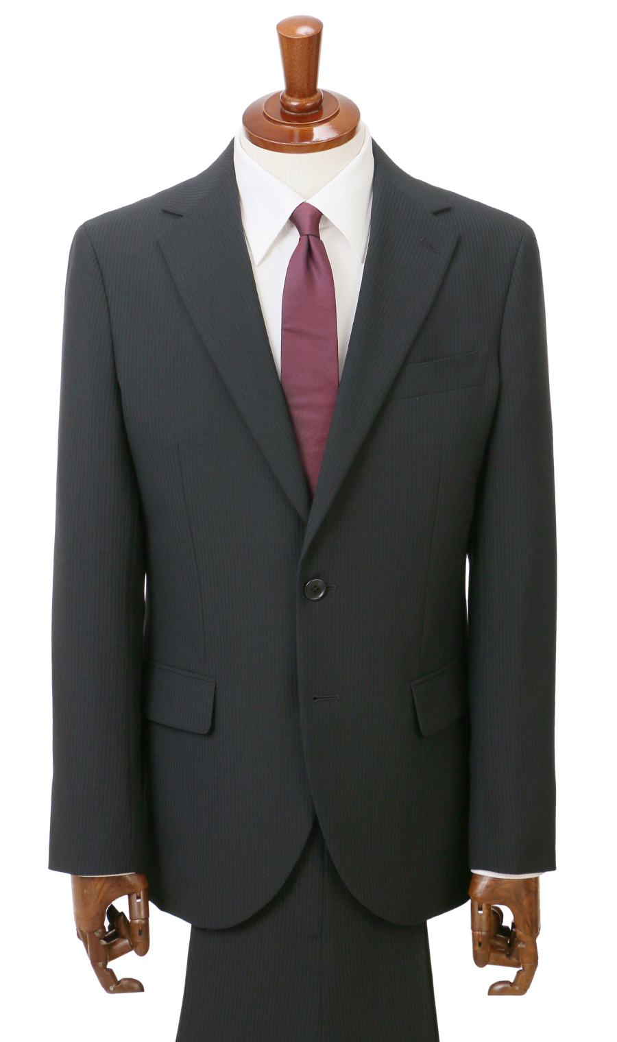 スタイリッシュスーツ【ツーパンツ】【ウォッシャブル】 ブラック 体型:YA体(スリム型),号数（身長）:3号(160cm)