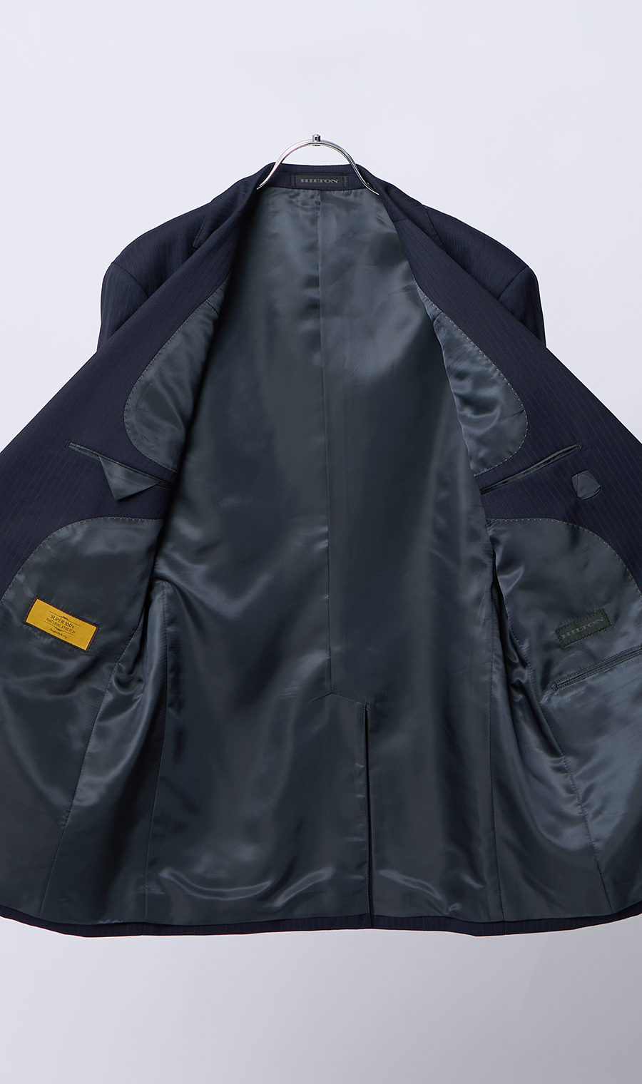 プレミアムスタイリッシュスーツ【ツーパンツ】【Super100’s】 ネイビー 体型:YA体(スリム型),号数（身長）:3号(160cm)