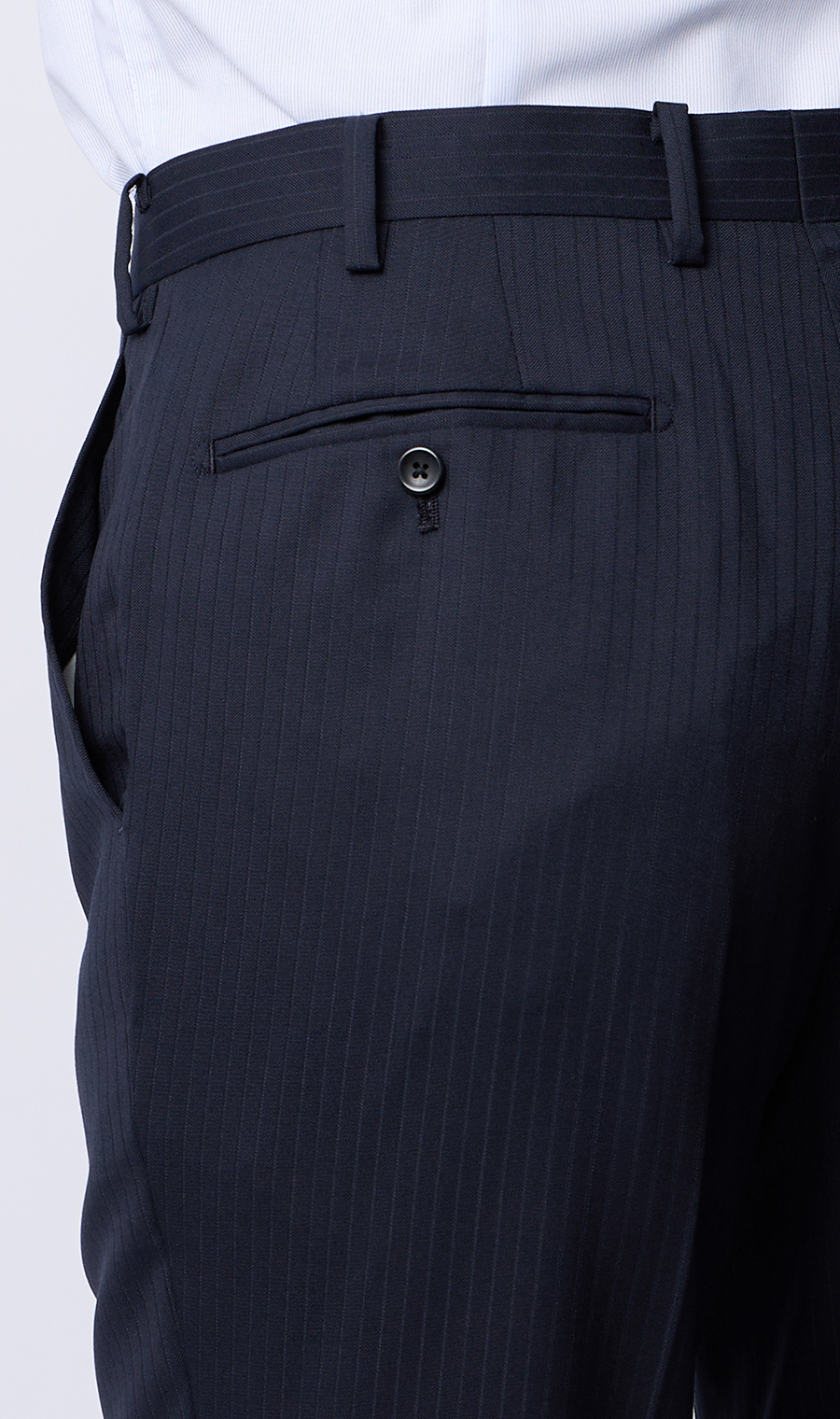 プレミアムスタイリッシュスーツ【ツーパンツ】【Super100’s】 ネイビー 体型:YA体(スリム型),号数（身長）:3号(160cm)