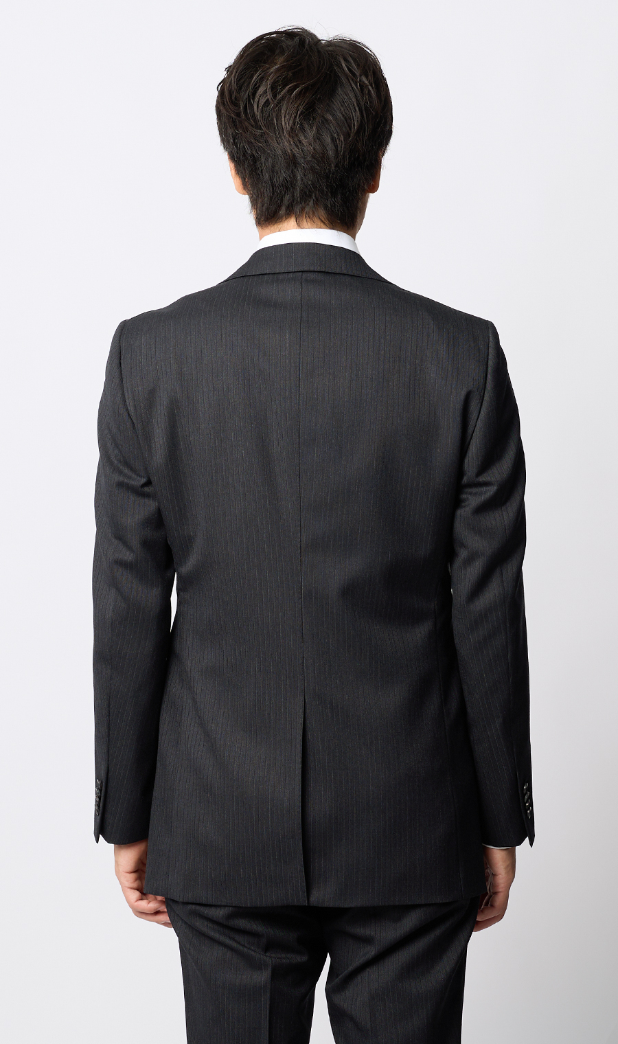 プレミアムスタイリッシュスーツ【ツーパンツ】【Super100’s】 チャコール 体型:YA体(スリム型),号数（身長）:3号(160cm)