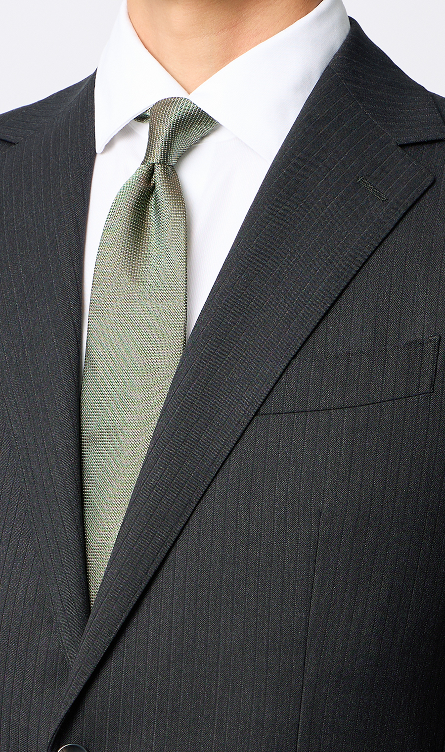 プレミアムスタイリッシュスーツ【ツーパンツ】【Super100’s】 チャコール 体型:YA体(スリム型),号数（身長）:3号(160cm)