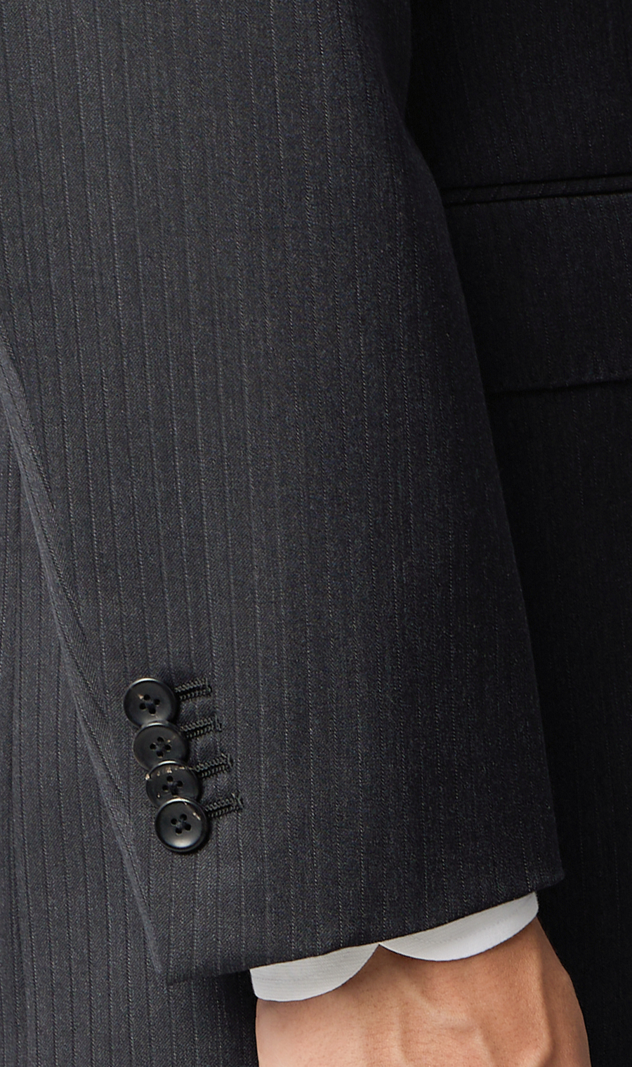 プレミアムスタイリッシュスーツ【ツーパンツ】【Super100’s】 チャコール 体型:YA体(スリム型),号数（身長）:3号(160cm)