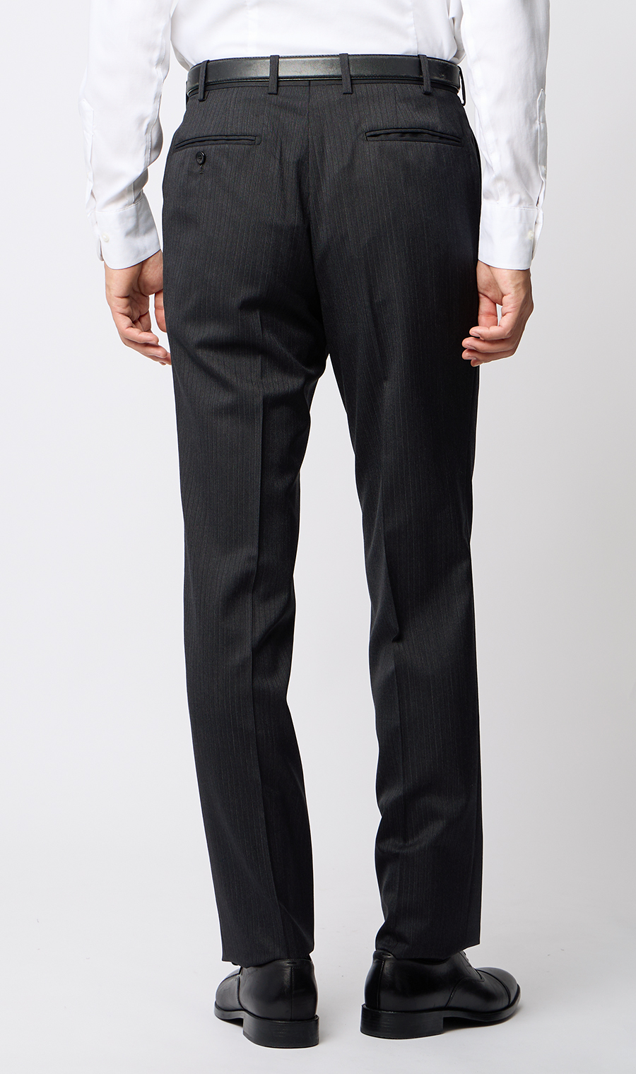 プレミアムスタイリッシュスーツ【ツーパンツ】【Super100’s】 チャコール 体型:YA体(スリム型),号数（身長）:3号(160cm)