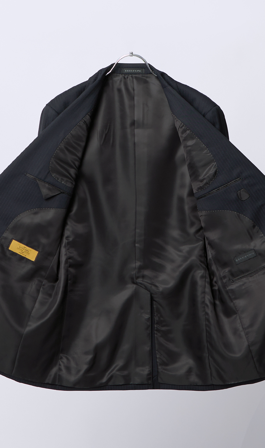 プレミアムスタイリッシュスーツ【ツーパンツ】【Super100’s】 ブラック 体型:YA体(スリム型),号数（身長）:3号(160cm)