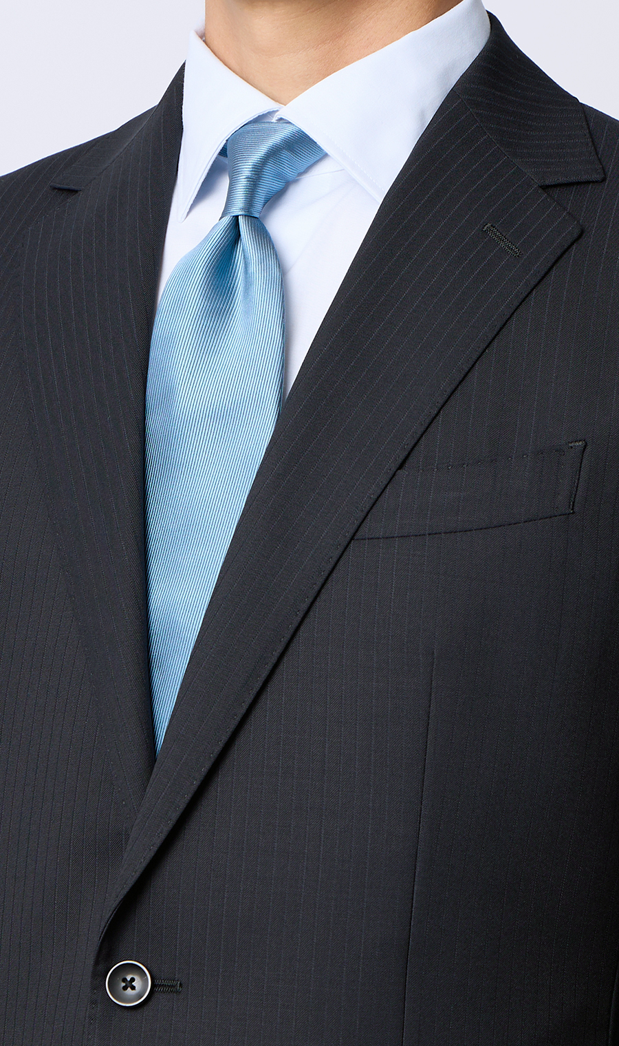 プレミアムスタイリッシュスーツ【ツーパンツ】【Super100’s】 ブラック 体型:YA体(スリム型),号数（身長）:3号(160cm)