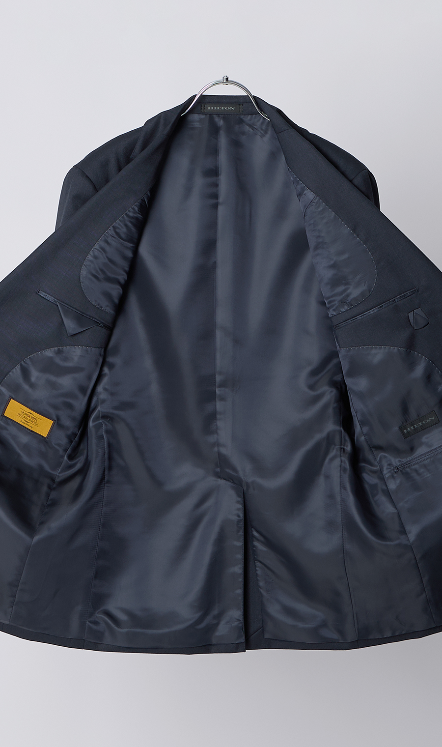 プレミアムスタイリッシュスーツ【ツーパンツ】【Super100’s】 ネイビー 体型:YA体(スリム型),号数（身長）:3号(160cm)