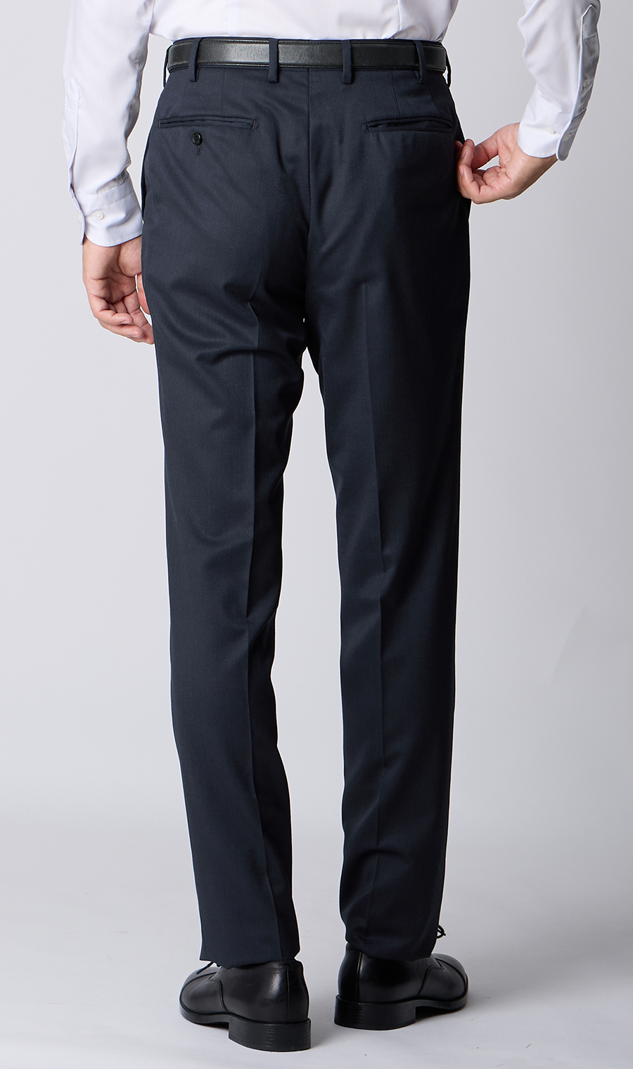 プレミアムスタイリッシュスーツ【ツーパンツ】【Super100’s】 ネイビー 体型:YA体(スリム型),号数（身長）:3号(160cm)