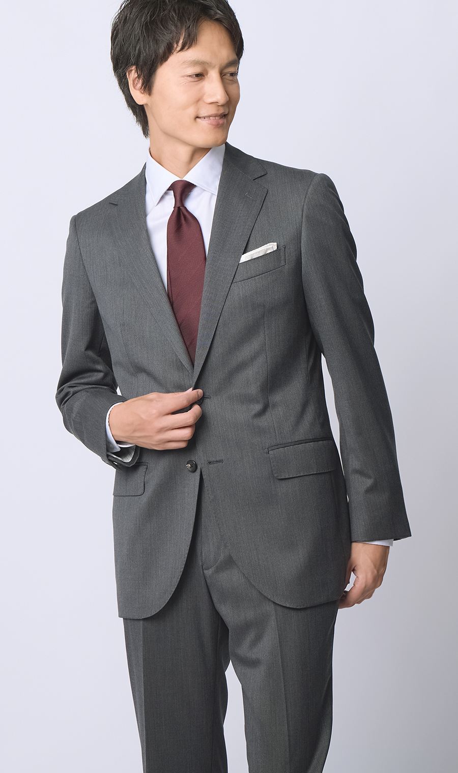 MODA RITRONO グレーセットアップ ツーパンツスーツ MODA RITRONO グレーセットアップ ツーパンツスーツ 極美品