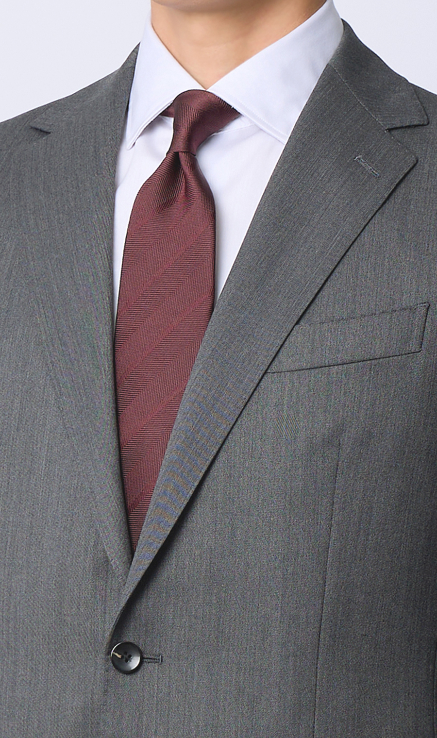 プレミアムスタイリッシュスーツ【ツーパンツ】【Super100’s】 グレー 体型:YA体(スリム型),号数（身長）:3号(160cm)