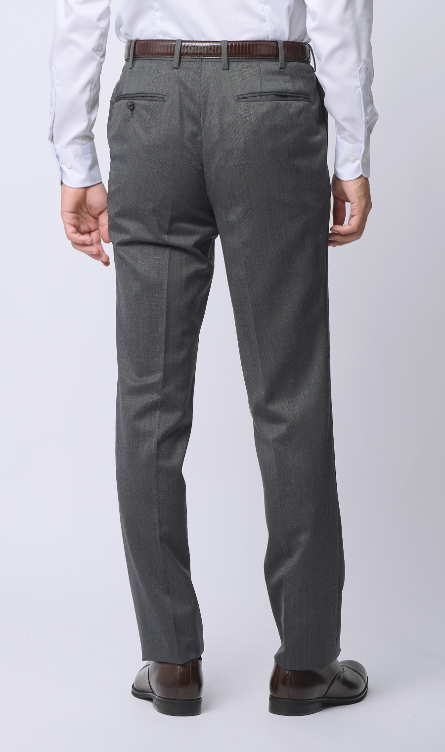 プレミアムスタイリッシュスーツ【ツーパンツ】【Super100’s】 グレー 体型:YA体(スリム型),号数（身長）:3号(160cm)