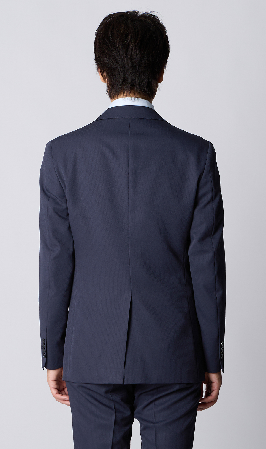 スタイリッシュスーツ【肩くるしくないスーツ】【ツーパンツ】【Plastics Smart】 ネイビー 体型:YA体(スリム型),号数（身長）:4号(165cm)