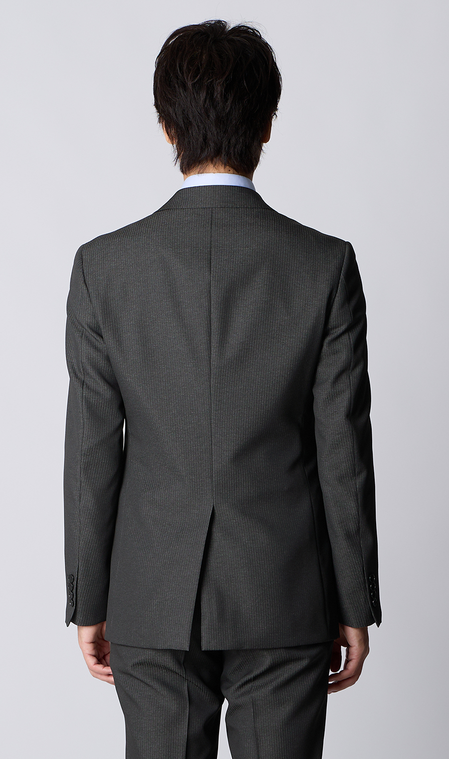 スタイリッシュスーツ【肩くるしくないスーツ】【ツーパンツ】【Plastics Smart】 チャコール 体型:BE体(ゆったり型),号数(身長):8号(185cm)