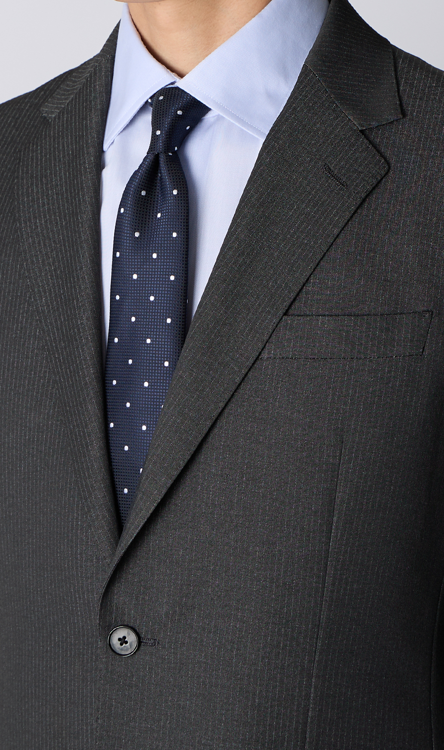 スタイリッシュスーツ【肩くるしくないスーツ】【ツーパンツ】【Plastics Smart】 チャコール 体型:BE体(ゆったり型),号数(身長):8号(185cm)