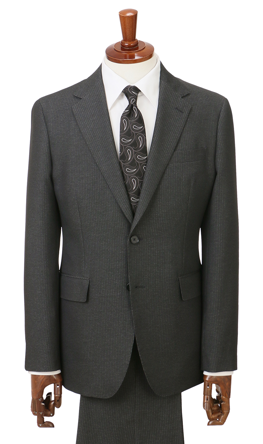 スタイリッシュスーツ【肩くるしくないスーツ】【ツーパンツ】【Plastics Smart】 チャコール 体型:BE体(ゆったり型),号数(身長):8号(185cm)